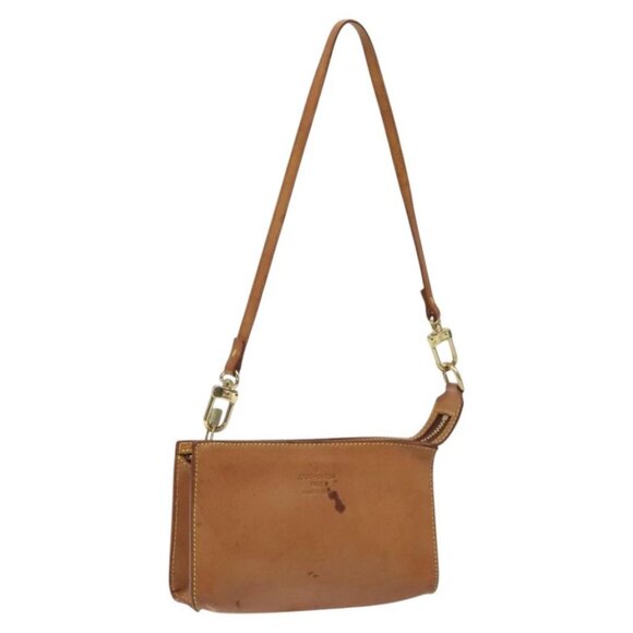 LOUIS VUITTON Nomad Cabas Ambre PM Pouch Leather Beige - Picture 1 of 15